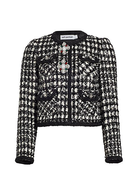 Chic Houndstooth Blazer