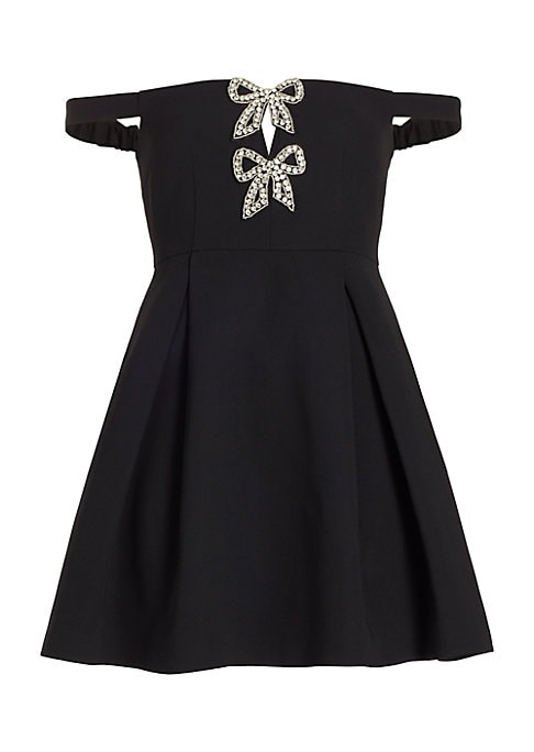 Sparkling Bow Mini Dress