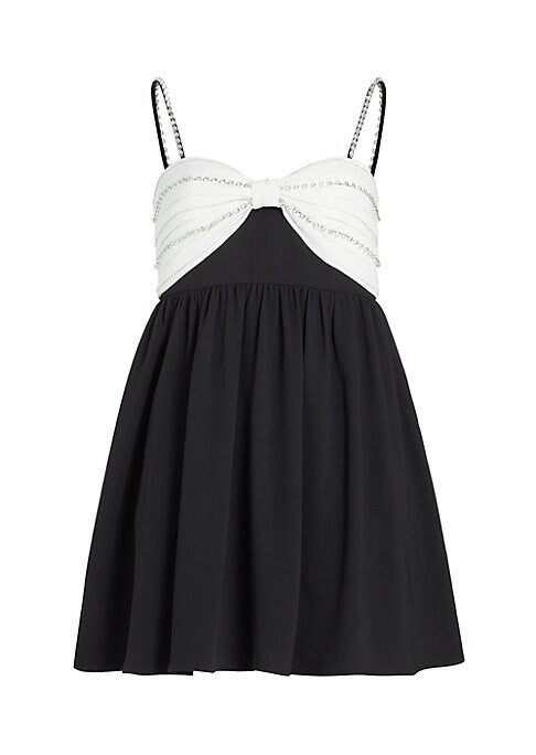 Chic Bow-Accent Minidress