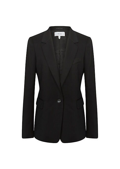 Chic Wool-Blend Blazer