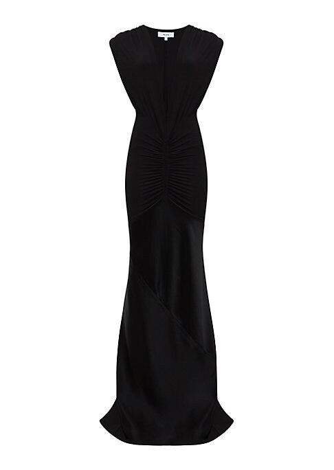 Vampy Ruched Sheath Gown