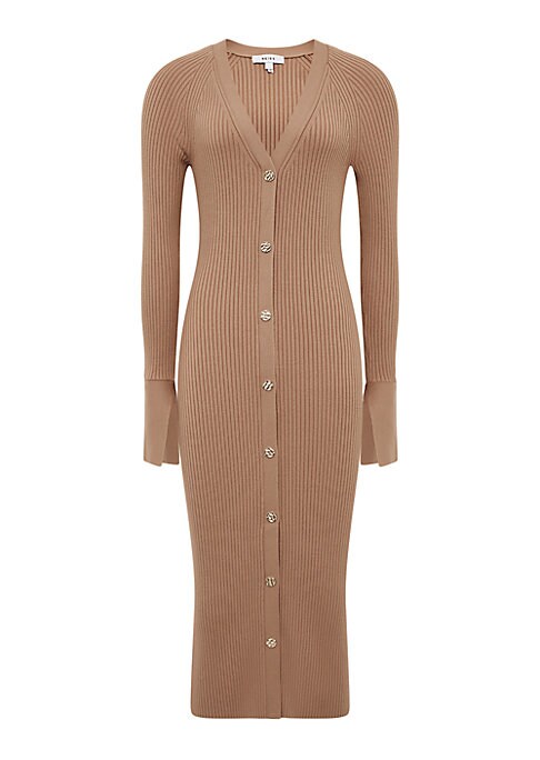 Chic Ribbed Midi Dress