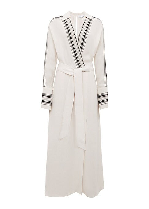 Chic Faux Wrap Midi Dress