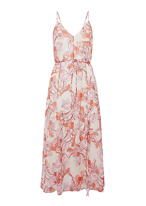 Floral Crisscross Midi Dress