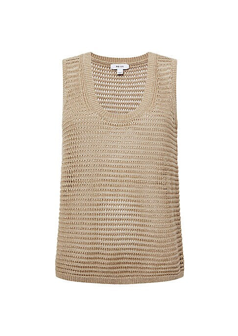 Chic Open-Knit Sweater Vest
