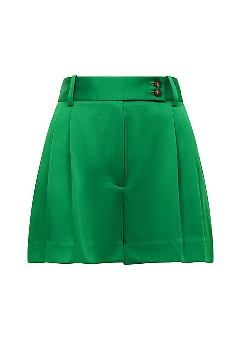 Chic Pleated High-Waist Shorts