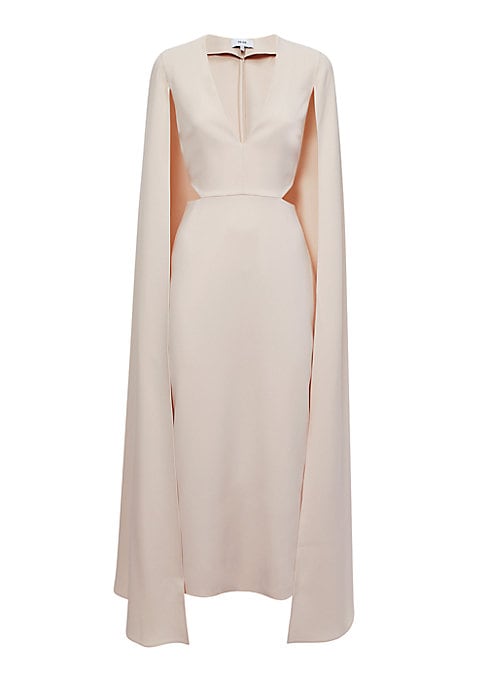 Dramatic Cape Midi Dress