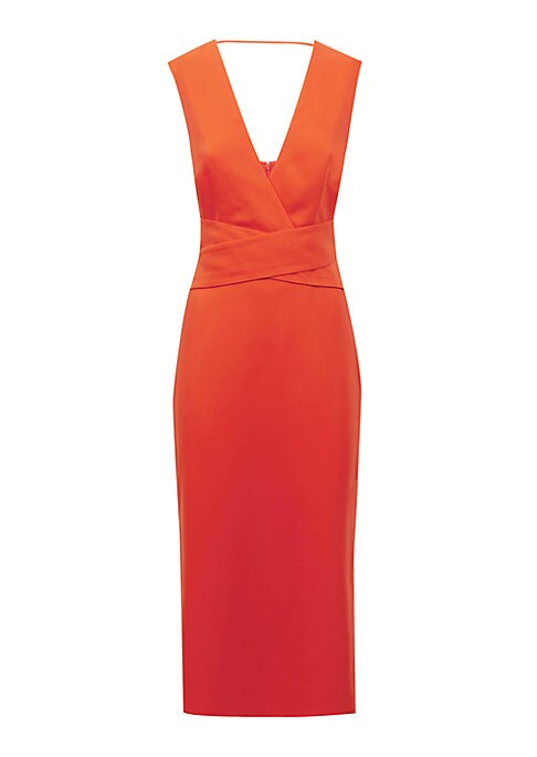 Chic Crossed Waist Midi