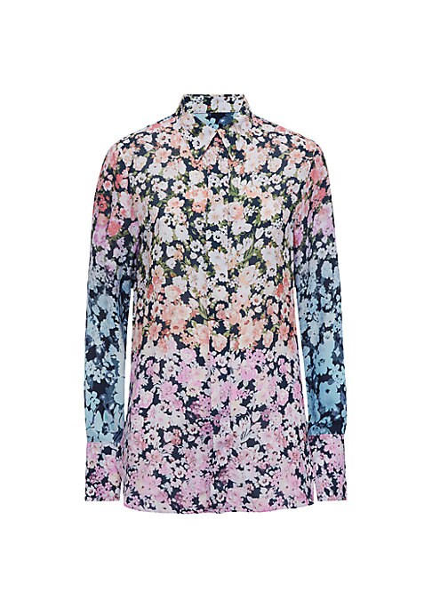 Floral Colorblock Chic Shirt