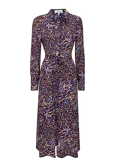 Animal-Print Wrap Dress