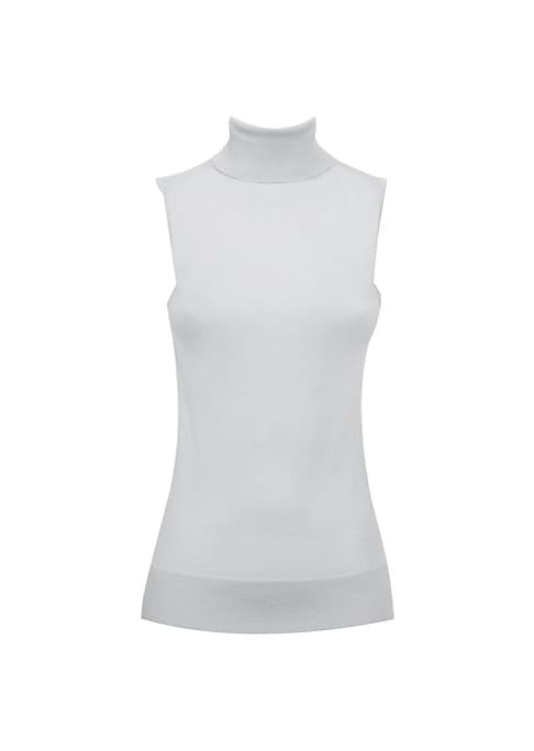 Chic Sleeveless Wool Top
