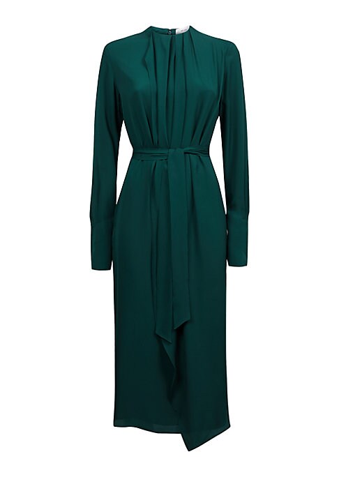 Draped Midi Dress Delight