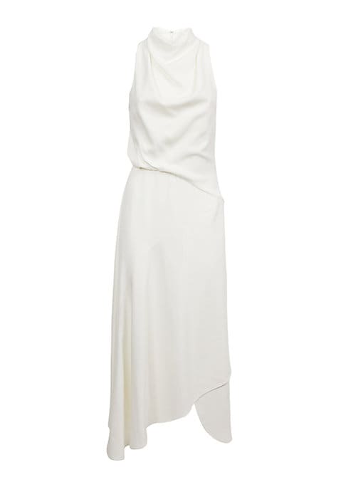 Asymmetrical Elegance Midi Dress