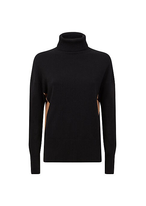 Cozy Colorblock Turtleneck Sweater