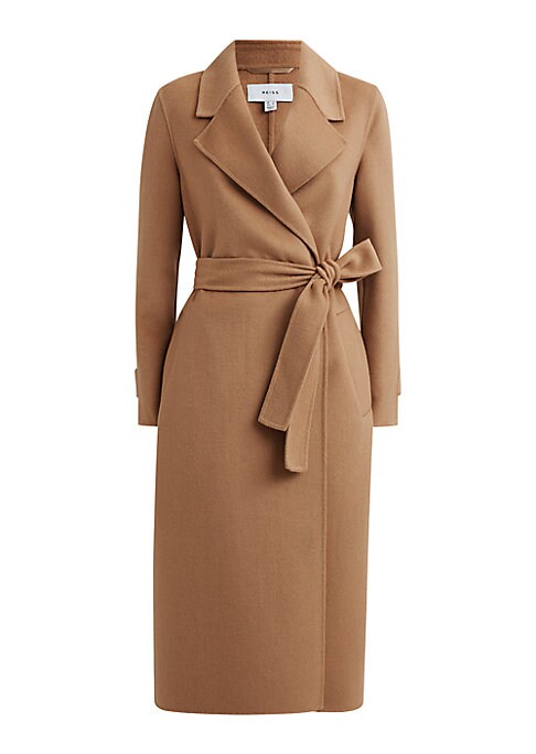 Chic Belted Wool Coat