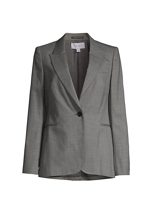 Modern Wool Blend Blazer