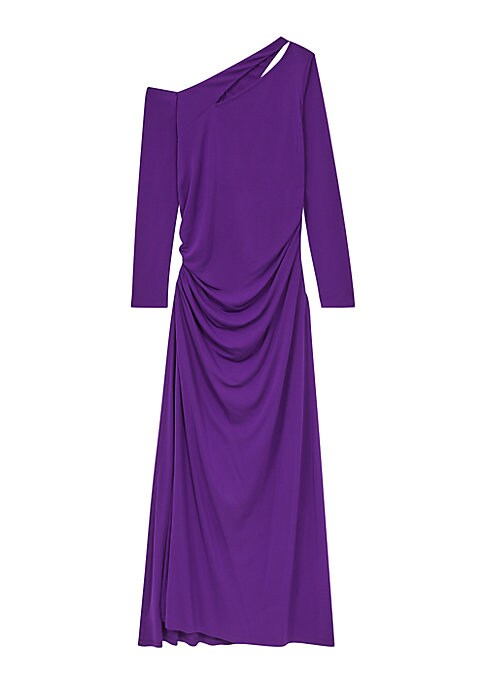 Sleek Asymmetric Maxi Dress