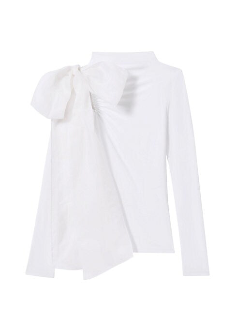 Elegant Bow Shoulder Top