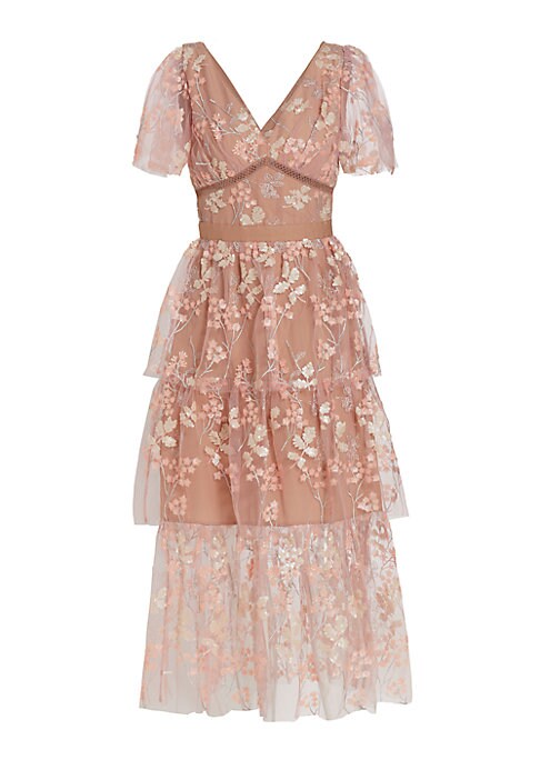 Sparkling Lace Midi Dress