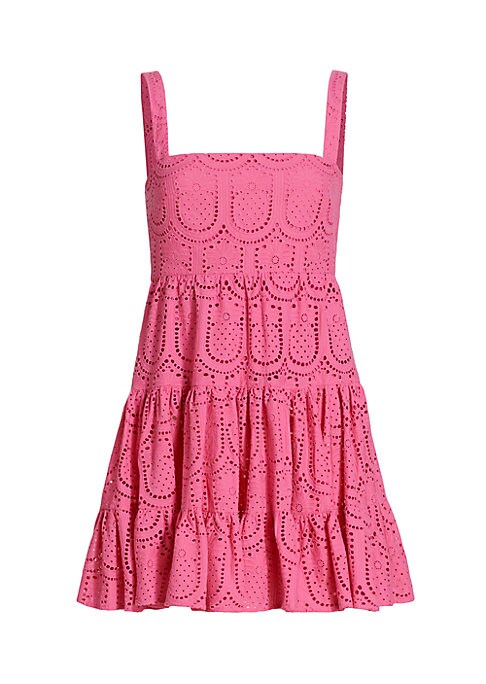 Lace Frill Mini Dress