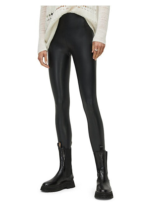 Sleek Faux Leather Leggings
