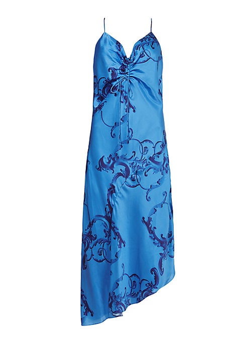 Silk Ruched Slipdress