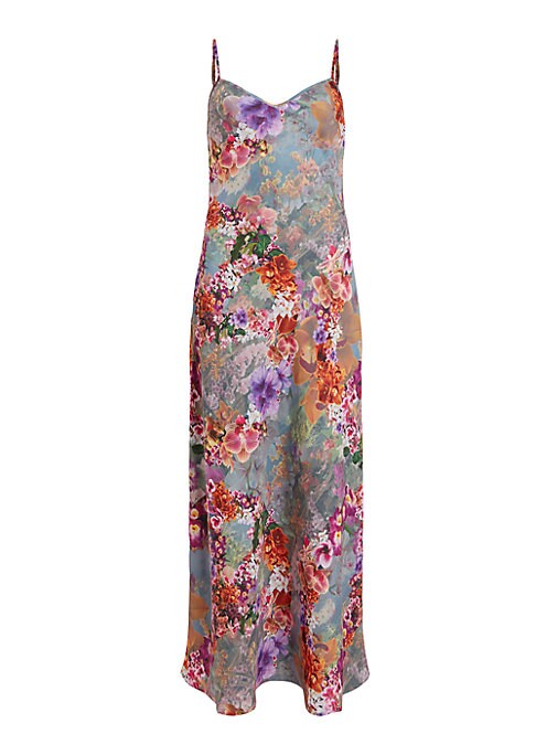 Floral V-Neck Slip Dress