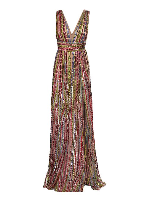 Glamorous Slit Evening Dress