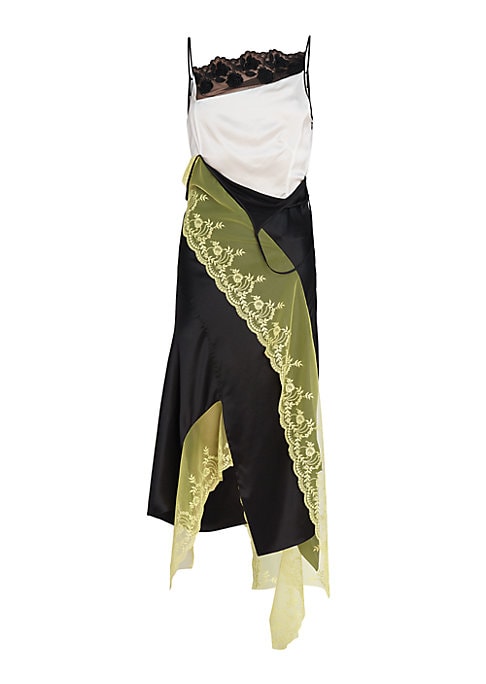Lace Trimmed Slip Dress