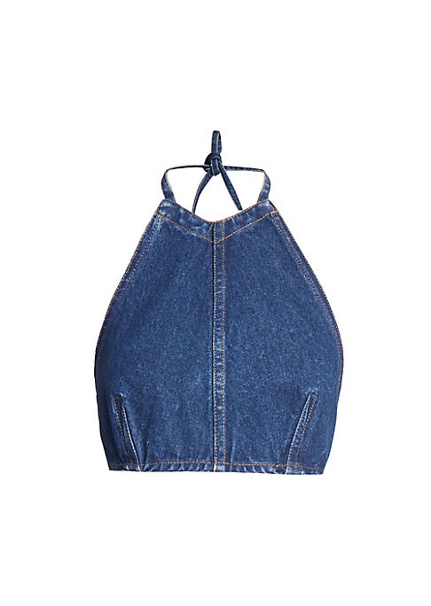 Chic Denim Crop Top