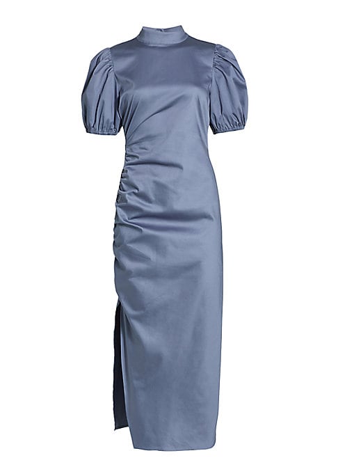 Chic Ruching Midi Dress