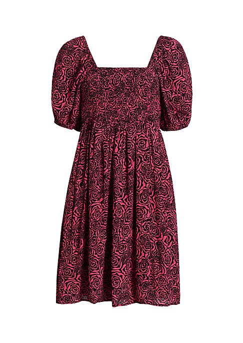 Puffed Elegance Mini Dress