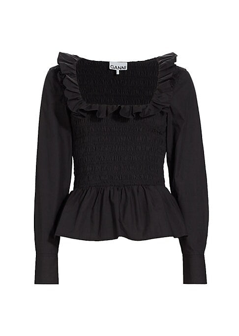 Ruffled Peplum Blouse