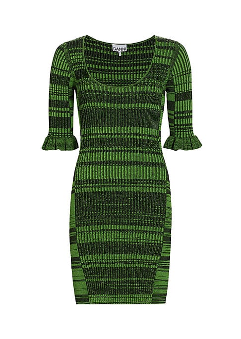 Scoop Neck Striped Dress