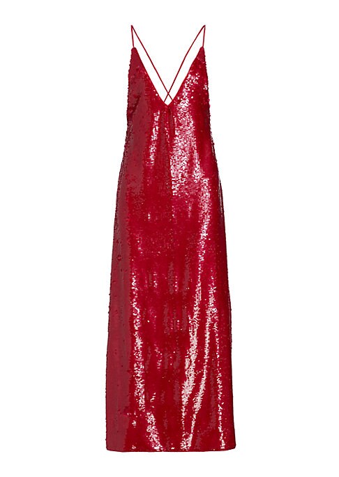 Glimmering Straps Maxi Dress