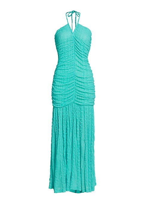 Lace Halter Maxi Gown