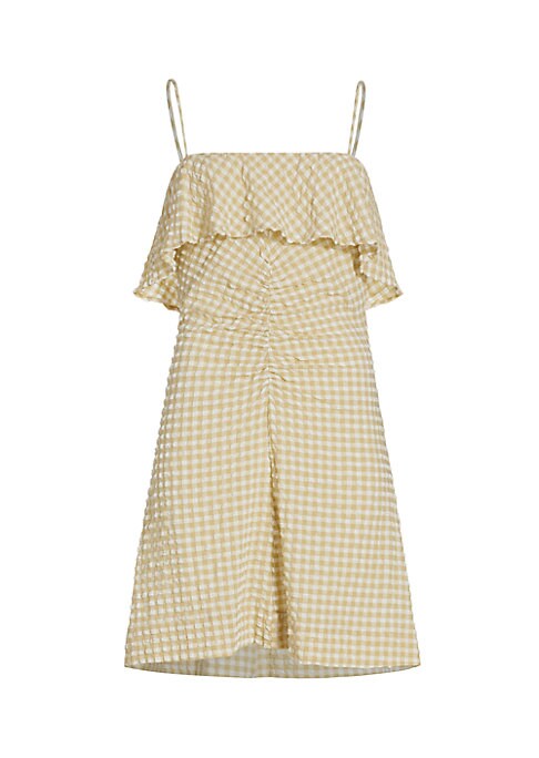 Ruched Ruffle Summer Dress