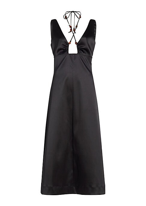 Chic Beaded Midi Dress