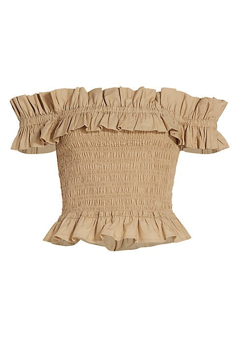 Ruffled Off-Shoulder Blouse