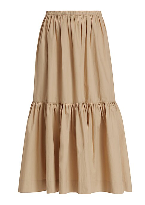 Elastic Tiered Skirt