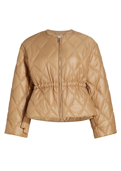 Peplum Puff Jacket