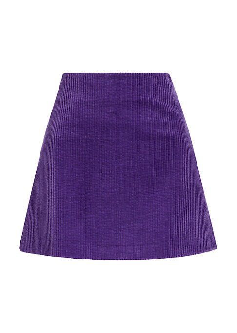 Chic Corduroy A-Line Skirt