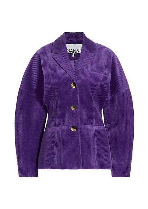 Sculpted Velvet Blazer