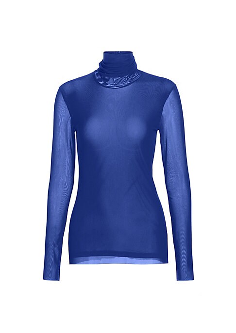 Sheer Turtleneck Elegance