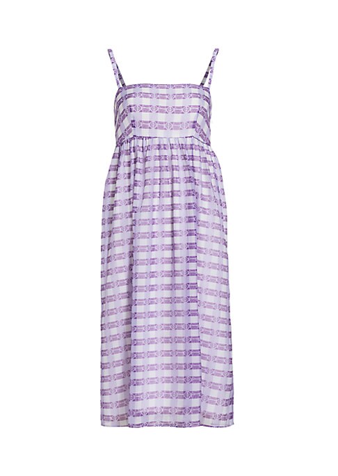 Plaid Charm Midi Dress