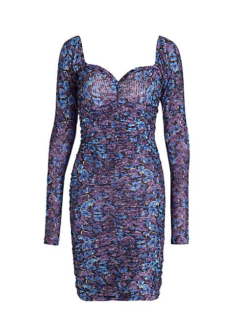 Sweetheart Floral Mesh Dress