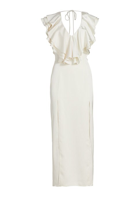 Elegant Ruffle Maxi Dress