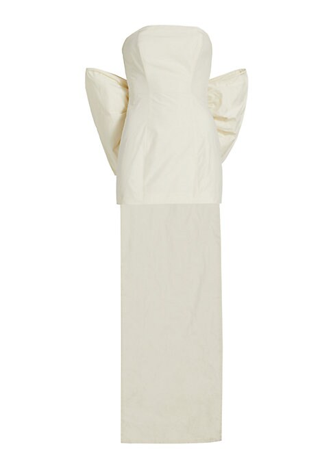 Dramatic Bow Pleat Dress