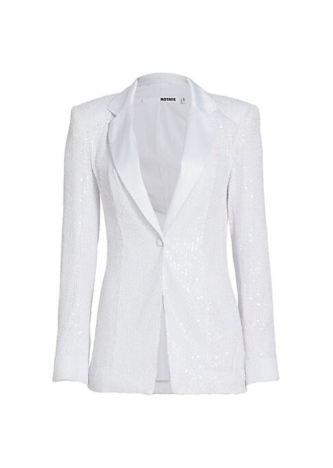 Sparkle Satin Blazer