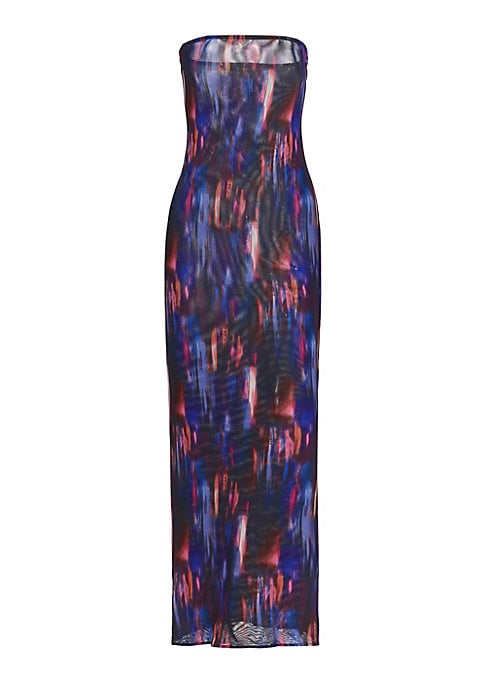 Vibrant Abstract Maxi Dress